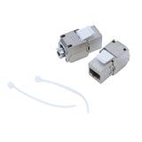 FTP 180 degree Cat6 Keystone Jack Toolless Type